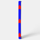 Star Pattern Rot Weiß und Blau Samsung Galaxy Hülle (Linke Seite)