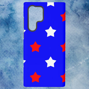 Star Pattern Rot Weiß und Blau Samsung Galaxy Hülle