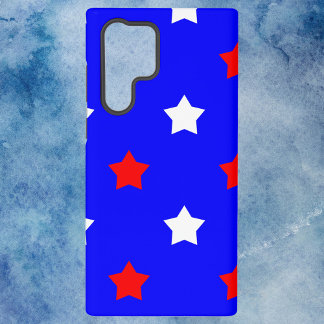 Star Pattern Rot Weiß und Blau Samsung Galaxy Hülle