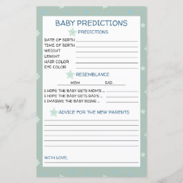 Star Pattern Sag Green Baby Predictions und Ratsch