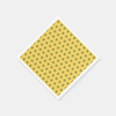Star Pattern Trending Colors Gold Green Yellow Serviette (Ecke)