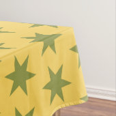 Star Pattern Trending Colors Gold Green Yellow Tischdecke (Beispiel)