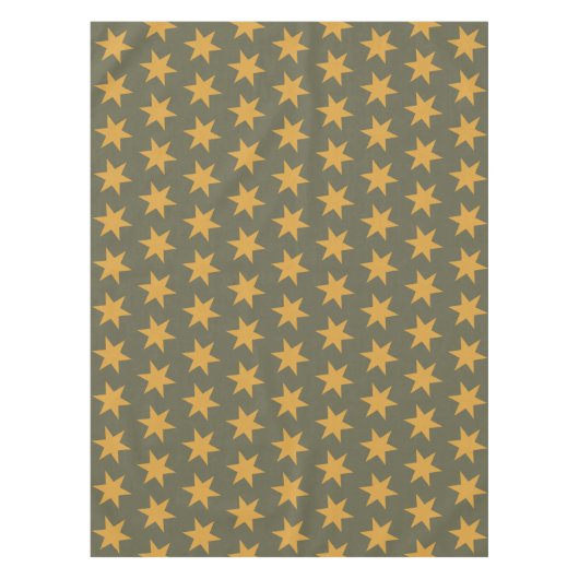 Star Pattern Trending Colors Green Mango Tischdecke (Vorderseite)
