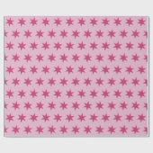 Star Pattern Trending Colors Lilac Pink Maroon Geschenkpapier (Flach)