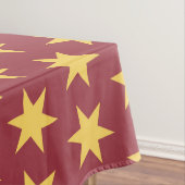 Star Pattern Trending Colors Maroon Gold Tischdecke (Beispiel)