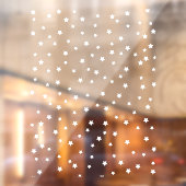 Star Pattern | White Minimalistisch Modern Fensteraufkleber (Blatt 2)