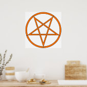 Star Pentagram Five 5 5 Symbol Classic Comic Poster (Küche)