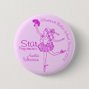 Star Performance Ballerina lila Kontur Award Button