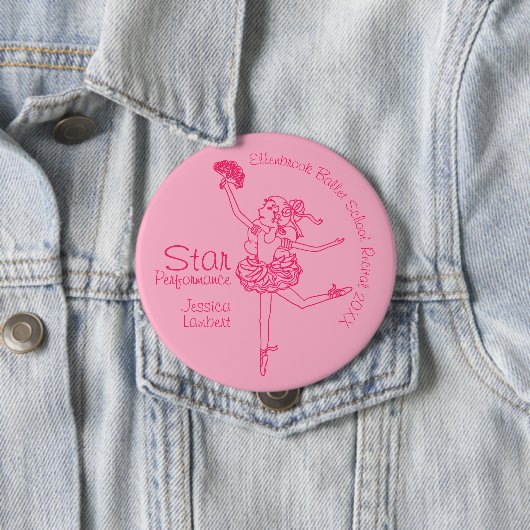 Star Performance Ballerina Rosa Kontur Award Button (Beispiel)