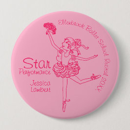 Star Performance Ballerina Rosa Kontur Award Button