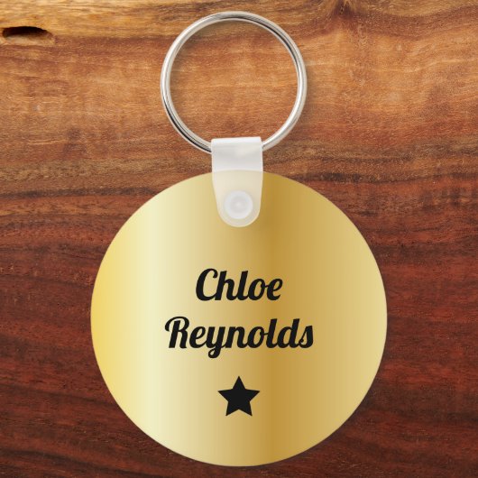 Star Performer Mitarbeiter Recognition Abschluss Schlüsselanhänger (Rückseite)