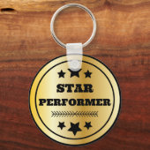Star Performer Mitarbeiter Recognition Abschluss Schlüsselanhänger (Vorderseite)