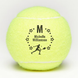 Star Player Mit Monogramm Tennisbälle