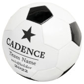 Star Player Name und Fußball-Team Fußball (Dreiviertel)