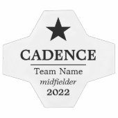 Star Player Name und Fußball-Team Fußball (Flach)