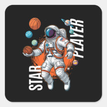 Star Player - Space Basketball Vibes Baby Bib