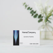 Star Point Business Card Visitenkarte (Stehend Vorderseite)