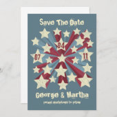 Star Pop Benutzerdefiniert Datum-Ankündigungen spe Save The Date (Vorne/Hinten)