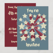 Star Pop Custom Einladung (Vorne/Hinten)