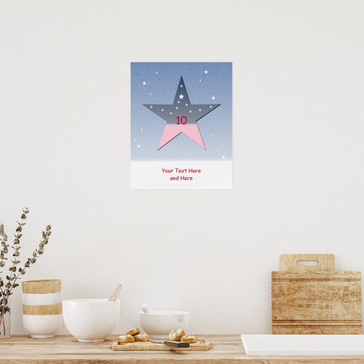 Star Poster für Kinder (Küche)