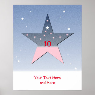 Star Poster für Kinder