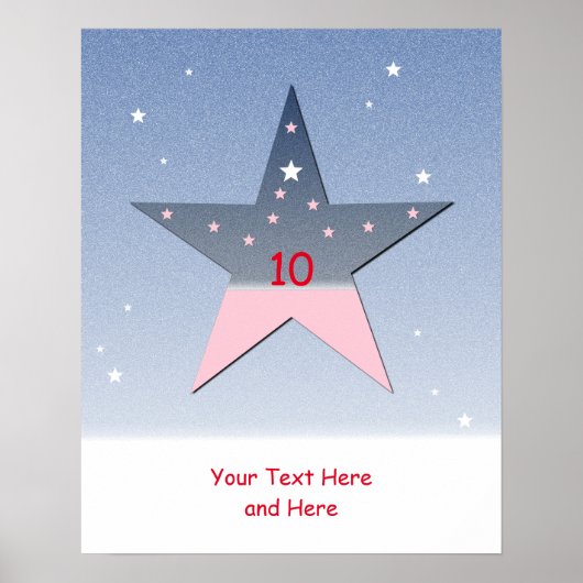 Star Poster für Kinder (Vorne)