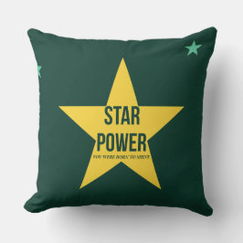 Star Power — 90er Retro-Wurfkissen Kissen