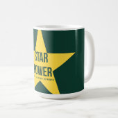 Star Power — 90s Maximalist Mug | Retro Art Kaffeetasse (VorderseiteRechts)