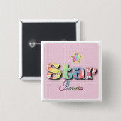 STAR POWER Ansteckbutton Button (Vorne & Hinten)