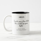 Star Power: Aries Astrologie Tasse (Links)
