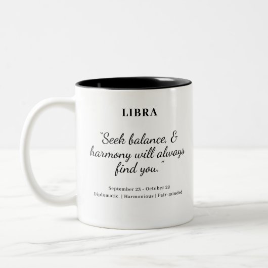 Star Power: Libra Astrologie Tasse (Links)