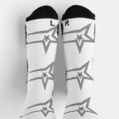 Star Printed Image Handsome Look Stilvoll Cool Socken (Oben)