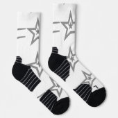 Star Printed Image Handsome Look Stilvoll Cool Socken (Rechts)