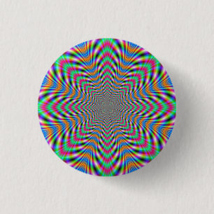 Star Psychedelic Button
