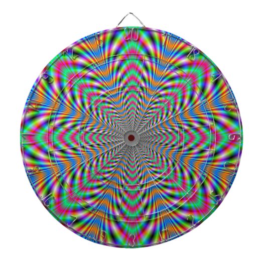 Star Psychedelic Dartboard Dartscheibe (vorne)
