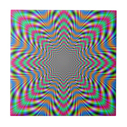 Star Psychedelic Fliese (Vorderseite)