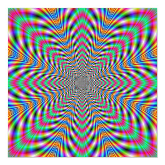 Star Psychedelic Fotodruck (Vorne)