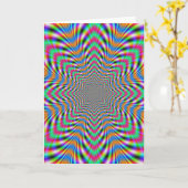 Star Psychedelic Grußkarte Karte (Gelbe Blume)