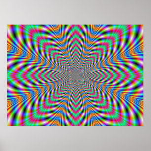 Star Psychedelic Poster