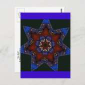 Star Quilt Postkarte (Vorne/Hinten)