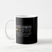 Star Rating Heart Attack Funny Heart Disease Aware Kaffeetasse (Links)