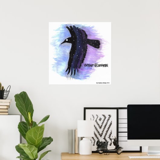 Star Raven von Felicia Boites Poster (Heimbüro)