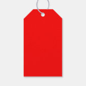 Star Red Gift Tags Geschenkanhänger (Rückseite)