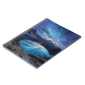 Star Reflections Colorful Lake Night Notebook Notizblock (Linke Seite)