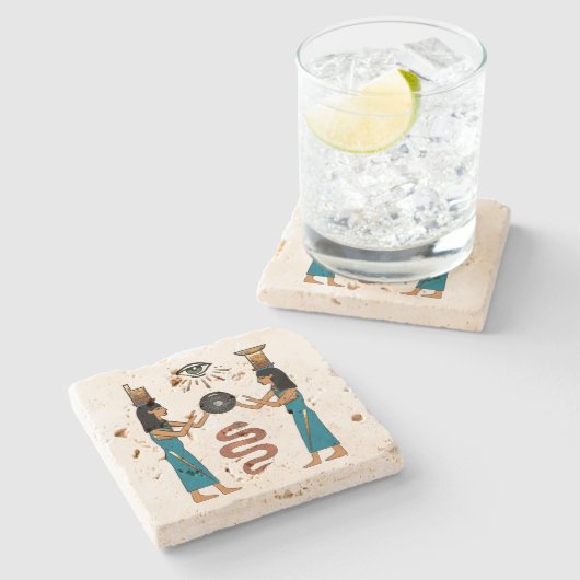 Star Riders Stone Untersetzer (Seitenansicht)