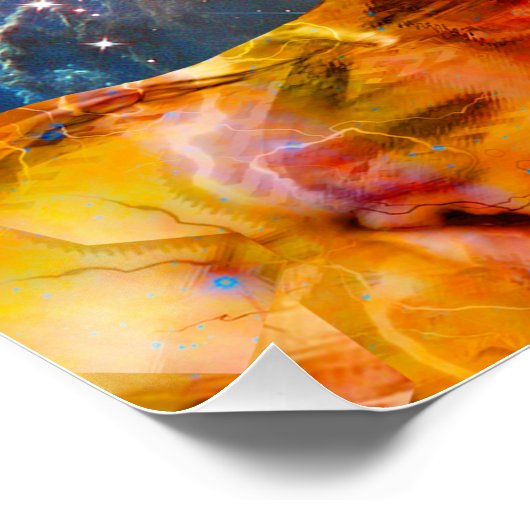 Star Robot Poster (Ecke)