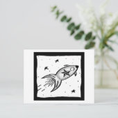 Star Rocketship - und Postkarte (Stehend Vorderseite)