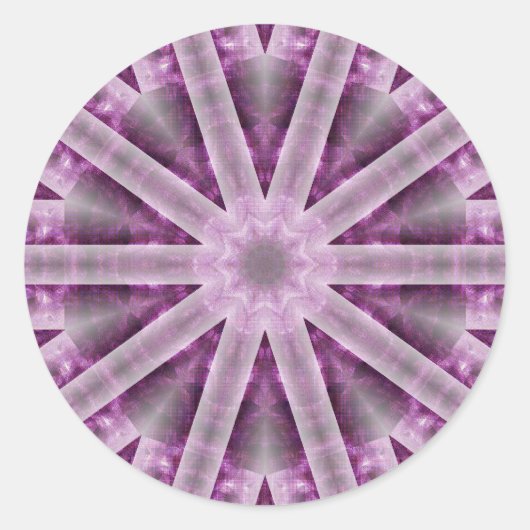 Star Runder Aufkleber (Vorderseite)