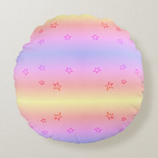 Star Rundes Kissen (Vorderseite)