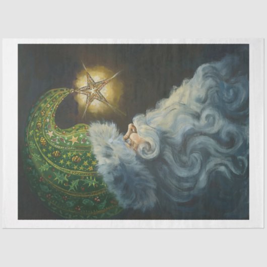 Star Santa Claus Seidenpapier (Vorderseite)